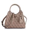 Τσάντα Tote-Χιαστί Guess Meridian II SG697405 Latte Logo
