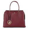 Τσάντα Tote-Χιαστί Beverly Hills Polo Club BH-4711 Bordeaux