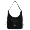 Suede Τσάντα Ώμου Lovely Leda Nomia 17LED-SU-13 Black