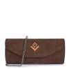 Suede Τσαντάκι Χιαστί-Χειρός Lovely Kea Large Nomia 17KEA-LSU-12 Brown