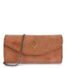 Suede Τσαντάκι Χιαστί-Χειρός Lovely Kea Large Nomia 17KEA-LSU-10 Camel