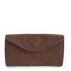 Suede Τσαντάκι Χειρός-Πορτοφόλι Lovely Kea S Nomia 17KEA-SSU-12 Brown