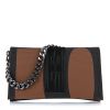 Τσαντάκι Χειρός Elena Athanasiou City Girl Clutch EA Logo Black/Brown