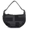 Τσάντα Ώμου-Χιαστί Elena Athanasiou Hype Baguette EA Logo Black/Grey