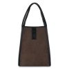 Suede Τσάντα Ώμου-Tote Elena Athanasiou Tall Tote Taupe