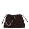 Τσάντα Ώμου-Χιαστί Christina Malle Brown Suede Cecilia Bag