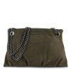 Τσάντα Ώμου Christina Malle Olive Suede Noma Bag