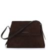 Τσάντα Ώμου Christina Malle Brown Suede Shoulder Bag