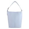 Δερμάτινη Τσάντα Ώμου Σετ Με Νεσεσέρ Marlon BS5312 Light Blue