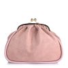 Δερμάτινη Suede Clutch Τσάντα Marlon BS6189 Pink