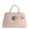 Δερμάτινη Suede Tote Τσάντα Marlon BS6224 Beige