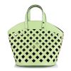 Δερμάτινη Tote Τσάντα Σετ Με Νεσεσέρ Marlon BS6291 Light Green