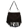 Suede Δερμάτινη Τσάντα Ώμου-Χιαστί Marlon BS6928 Brown