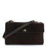 Δερμάτινη Τσάντα Ώμου-Χιαστί Novelle Atelier 140030 Brown Suede
