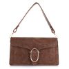 Δερμάτινο Τσαντάκι Ώμου-Χιαστί Novelle Atelier 210028 Brown Suede