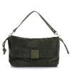 Δερμάτινη Τσάντα Ώμου-Χιαστί Novelle Atelier 330033 Olive Suede