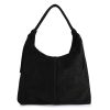 Δερμάτινη Τσάντα Ώμου Novelle Atelier 340030 Black Suede