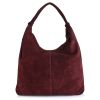Δερμάτινη Τσάντα Ώμου Novelle Atelier 340030 Bordo Suede