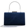 Αμπιγιέ Βελουτέ Τσαντάκι Χειρός-Χιαστί Brandbags 003 Navy