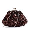 Αμπιγιέ Clutch Τσαντάκι Με Πούλιες Menbur BMB45 02 Brown