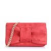 Αμπιγιέ Suede Τσαντάκι Elena Athanasiou Bon Bon Cocktail Red