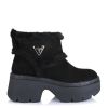 Suede Μποτάκια Με Γούνα Guess Bridgete FLFBRDESU10 Black