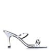 Δερμάτινα Mules Carrano 321087/Cab06 Silver