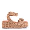 Ψάθινα Flatforms Mariella Fabiani 2616/05 Μπεζ