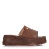 Δερμάτινα Flatforms Mariella Fabiani 2666/02 Καφέ