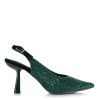 Γόβες Βελουτέ Με Στρας Menbur BM704 50 Emerald Green