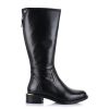 Δερμάτινες Μπότες Carmela 162642 Black