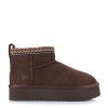 Δερμάτινα Suede Μποτάκια Carmela 164192 Marron