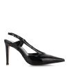 Slingback Λουστρίνι Γόβες Unveil 2384 Μαύρο