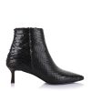Δερμάτινα Ankle Μποτάκια Unveil 25804 Dark Brown