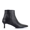 Δερμάτινα Ankle Μποτάκια Unveil 25804 Black