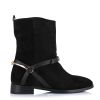 Δερμάτινα Suede Μποτάκια Unveil 26105 Black