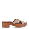 Suede Δερμάτινα Mules So Chic Topaz 3601-06 Beige