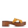 Suede Δερμάτινα Mules So Chic Topaz 3601-08 Yellow Mustard