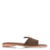 Δερμάτινα Suede Σανδάλια So Chic Pandora 4002-03 Brown