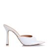 Δερμάτινα Mules Iris JILL Λευκό Croco