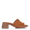 Suede Δερμάτινα Mules AMYRA Κάμελ