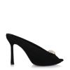 Suede Δερμάτινες Γόβες Iris Belissima Μαύρο