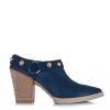 Suede Δερμάτινα Mules Iris TATY106 Blue Jean