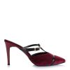 Γόβες Utopia U25-605 Bordeaux Velvet