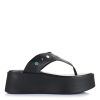 Δερμάτινα Flatforms Pixy 624309 Black
