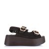 Suede Δερμάτινα Flatforms Pixy 624311 Brown