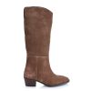 Suede Δερμάτινες Μπότες Pixy 711401 Μόκα