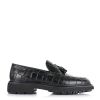 Δερμάτινα Loafers Unveil 151-5 Black Croc