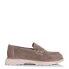 Suede Δερμάτινα Loafers Tripy D344 Taupe