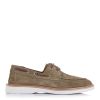 Δερμάτινα Suede Μοκασίνια Tripy D346 Green